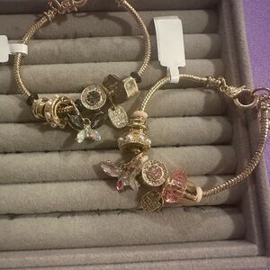 Butterfly Copper Bracelets With Charms